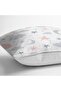 Special Design Digital Printed Modern Pillow Throw Pillow Cover with Cloud Moon and Star Motifs on White Background - 3