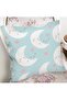 Sleep Themed Moon and Star Motif Digital Printed Modern Pillow Throw Pillow Cover - 2