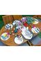 Σετ 6+1 Special Design Leaf Designed Flat Runner - 2