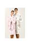 Emily Velvet Family Bathrobe Set Powder Brown