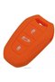 Peugeot 308 508 2008 3008 4008 5008 Compatible Silicone Key Non-Wax Case Orange Color