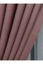 Dried Rose Linen Background Curtain - Solid Color, 1/2 Sparse Pleat, Single Wing - 4