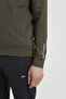 Men's Khaki Large Size Diving Fabric Tracksuit Set - 8