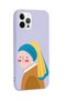 Lilac Launch Phone Case with iPhone 13 Pro Max Compatible Pearl Earring Girl Design - 2
