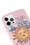 iPhone 12 Pro Compatible Solar Retro Design Powder Launch Phone Case - 3