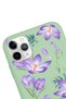 iPhone 11 Pro Max Compatible Winter Flower Design Green Launch Phone Case - 3