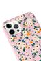 iPhone 13 Pro Compatible Flower Garden Design Powder Launch Phone Case - 3