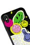 iPhone X - XS Compatible You Can Sad Smile Designed Black Launch Phone Case - 3