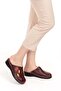 Women's Leather Orthopedic Sabo Slippers Yprk.811 - Claret Red - 39 - 2