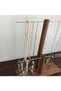 Wood - Gold Plated Steel Jewelry Stand Jewelry Organizer Jewelry Organizer 2 Tiers - 4
