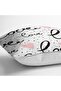 Love Printed Pink Heart Modern Pillow Cushion Cover - 3
