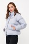 Women's Gray Oversize Puffer Jacket - 2