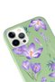 iPhone 12 Pro Max Compatible Winter Flower Design Green Launch Phone Case - 3