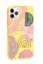 iPhone 11 Pro Compatible Line Art Design Yellow Launch Phone Case - 2