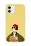 iPhone 12 Compatible Mathilda Designed Yellow Launch Phone Case