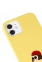 iPhone 12 Compatible Mathilda Designed Yellow Launch Phone Case - 3