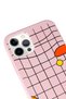 iPhone 13 Pro Compatible Line Design Powder Launch Phone Case - 3