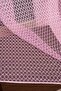 Lace Knitted Sparse Pleat Pink Tulle Curtain - 7
