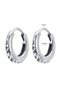 Vintage Antique Design Hoop Snap 316l Men's Steel Earrings (pair) - 3
