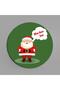 New Year Series New Year Digital Printed 4-Piece Wooden Coffee Cup Pad Model 005 - 4