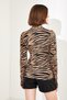 Women's Camel Zebra Patterned Body - 6