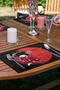6-Piece Red Background Japanese Female Figured Special Design American Service Set - 2