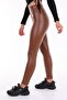 Faux Leather Leggings Tan Color