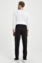 Men's Black Large Size Sweatpants Straight Comfortable Fit with Zipper Pocket - 4