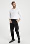Men's Black Large Size Sweatpants Straight Comfortable Fit with Zipper Pocket - 6