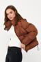 Women's Tan Oversize Puffer Jacket - 8