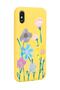 Yellow Launch Phone Case with Color Brush Design Compatible with iPhone X - XS - 2