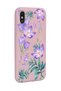 iPhone XS Max Compatible Winter Flower Design Powder Launch Phone Case - 2