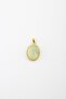 Certified Prehnite Natural Stone Pendant with Silver Chain Included - 4