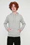 Gray Melange Regular/Normal Fit Hooded Fleece/Warm Sweatshirt Tmnaw20Sw0163 - 4