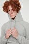 Gray Melange Regular/Normal Fit Hooded Fleece/Warm Sweatshirt Tmnaw20Sw0163 - 6