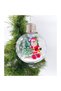 Christmas Snowman Lighted Luxury Collectible Terrarium Jar Pine Tree Ball Ornament Decoration - 2