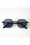 Unisex Octagonal Black Sunglasses - 3