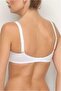 New Pearl 1640 Unpadded Underwire Strap See-Through Detailed Bra-White - 2