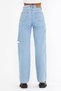 Poderane detaljne široke pantalone - 5