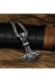 Embroidered Design 316l Men's Steel Necklace - 4