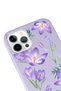 حافظة هاتف إطلاق أرجواني بتصميم زهرة الشتاء متوافقة مع هاتف Iphone 13 Pro Max - 3