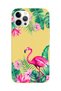 iPhone 12 Pro Max Compatible Tropical Flamingo Design Yellow Launch Phone Case