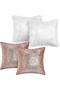 4 Piece Plush and Sequined Throw Pillow Cover 45*45