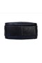 Three Compartment Hand & Shoulder Bag with Chain Accessories Black-Tan - 5