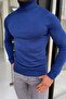 Slim-Fit Turtleneck Sax Knitwear Sweater