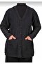 Buttoned Pocket Smoked Winter Wool Mother Cardigan