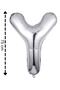 Foil Balloon Letter Y Helium Balloon 32 Inch 75 Cm Silver Color
