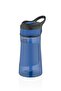 460ml Silicone Body Tritan Navy Blue Water Bottle with Straw