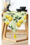 3D Lemon Pattern Digital Printed Runner with Green Background
