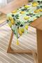 3D Lemon Pattern Digital Printed Runner with Green Background - 2